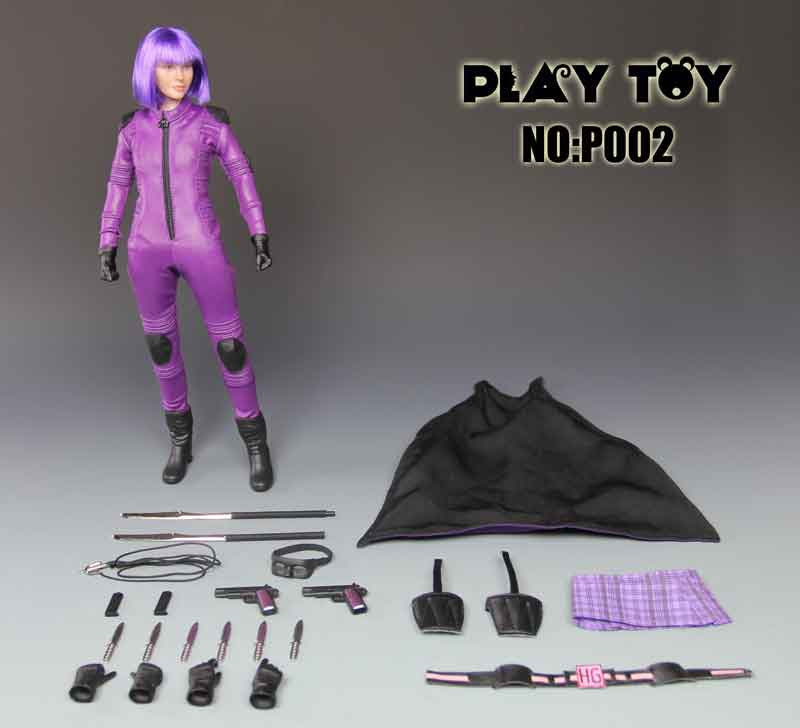 PLAY TOY 1/6 Action Figure Purple Girl Box Set #PT-P002