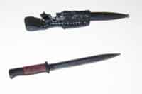 Soldier Story Loose 1/6th WWII German S84/98 Bayonet dark wood handle w/Frog-leather #SSL1-X511