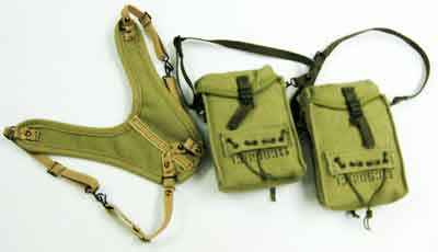 Soldier Story Loose 1/6th WWII USA Medic Pouch 2x w/Suspender #SSL3-P900