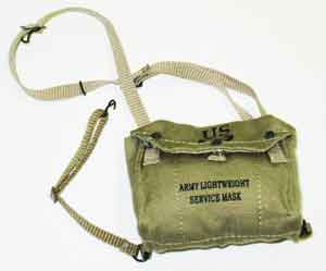 Soldier Story Loose 1/6th WWII USA M6 Gas Mask Bag w/Shoulder Strap #SSL3-P961