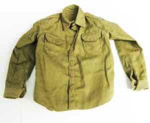 Soldier Story Loose 1/6th WWII USA Wood Shrit (Brown) w/(Brown) Bottons #SSL3-U010