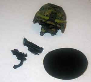 Soldier Story Loose 1/6th LWH Helmet (MCCU Cover, PVS-14 & Mount) Modern Era #SSL4-H114