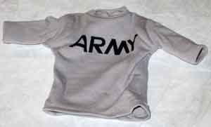 Soldier Story Loose 1/6th T-Shirt (Grey) Padded ARMY Text #SSL4-U921
