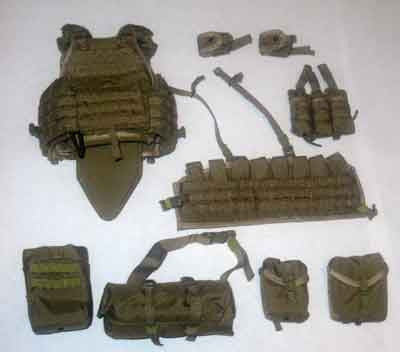 Soldier Story Loose 1/6th SPC Vest/MTV Cumberband w/Pouches (Coyote) #SSL4-Y272