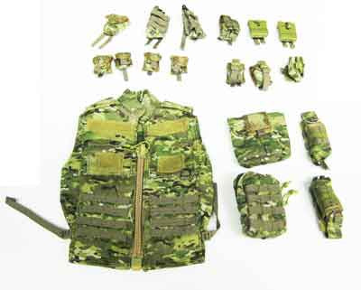 Soldier Story Loose 1/6th Crye Ranger Vest w/Pouches (Multi-Cam) #SSL4-Y402