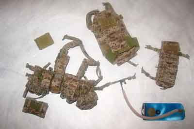 Soldier Story Loose 1/6th LBT Plate Carrier/Chestrig Set-up w/Pouches (AOR1) #SSL4-Y491