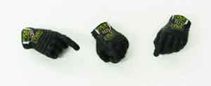 Soldier Story Loose 1/6th Gloved Hand Set (3x) Mechanix Black/Yellow #SSNB-H220