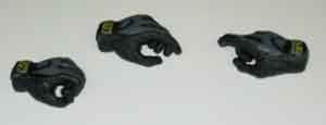 Soldier Story Loose 1/6th Gloved Hand Set (3x) Mechanix Black/Dark Grey #SSNB-H260