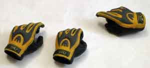 Soldier Story Loose 1/6th Gloved Hand Set (3x) Mechanix Dark Yellow/Black #SSNB-H261