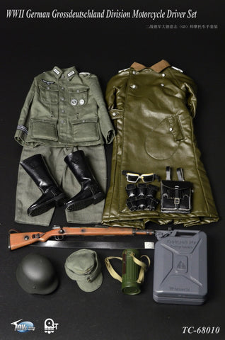 TOYS CITY 1/6 WWII German Grossdeutschland Division Motorcycle Driver Accessory Set #TC-6810
