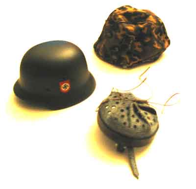 TOYS CITY Loose 1/6 WWII German M35 Helmet (Metal,w/Autumn Oakleaf Cover) #TCG1-H100