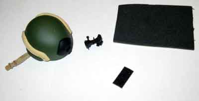 TOYS CITY Loose 1/6th MICH 2002 Helmet (OD, with Tan Rails) #TCL4-H401
