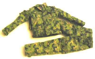 Toy Soldier Loose 1/6th Chicom Woodland Camo Uniform Modern Era #TSL4-V090