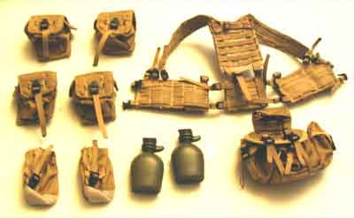 Toy Soldier Loose 1/6th MLCS H-Harness w/Pouches Khaki Color Modern Era #TSL4-Y204