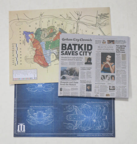 VIRTUAL TOYS Loose 1/6th Map/Blue Print/Newspaper #VTL4-A600
