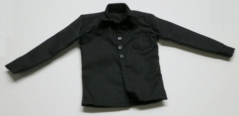 ZY TOYS Loose 1/6 Modern Shirt (Black/Button Up) #ZYL9-U400