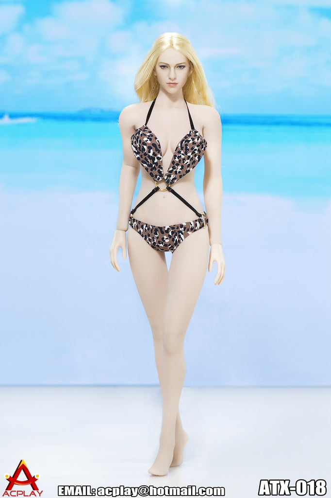 AC PLAY 1/6 Swimming Suit Accessory Set D "Brown w/Dots" #AP-ATX018D