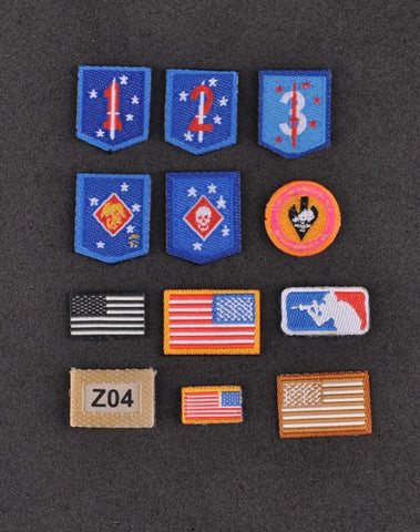 FLAG SET Loose 1/6th US MARSOC Patches (13x) Modern Era #FSL4-A900